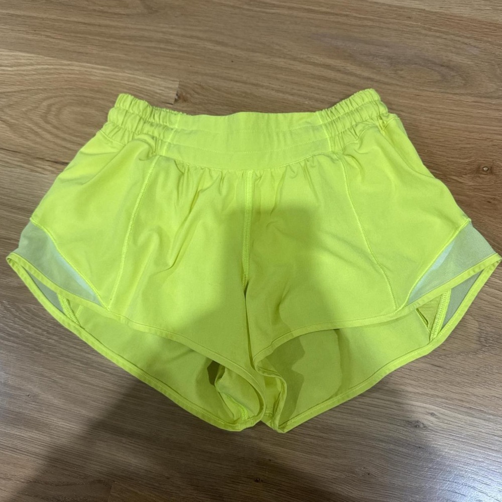 lululemon Yellow Athletic Shorts